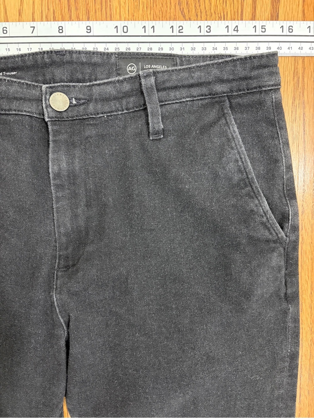 AG Caden Tailored Trouser Black (29) - Picture 8 of 11